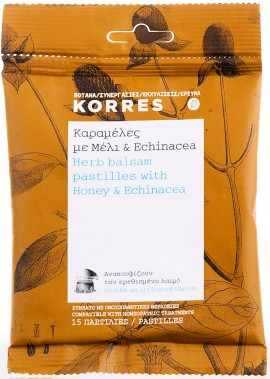 Korres Καραμέλες Με Μέλι & Echinacea, 15 Τεμάχια