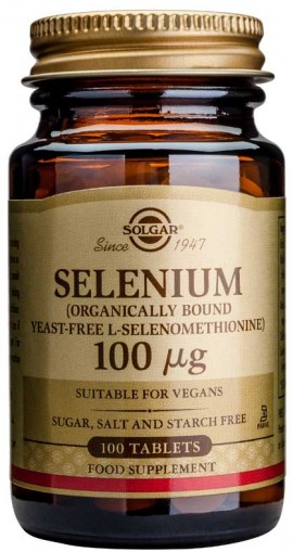 Solgar Selenium 100mg, 100 Ταμπλέτες