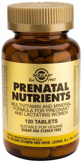Solgar Prenatal Nutrients, 120 Ταμπέτες