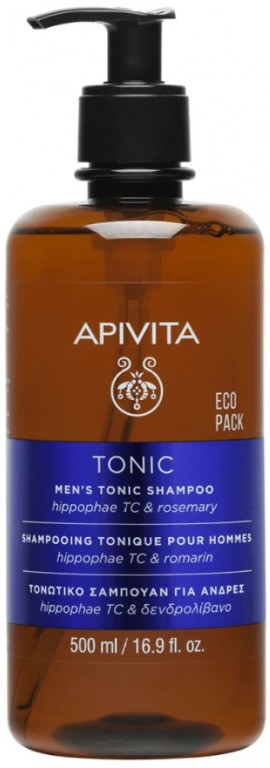 Apivita Mens Tonic Σαμπουάν Για Άνδρες Με Ιπποφαές & Δενδρολίβανο, 500ml