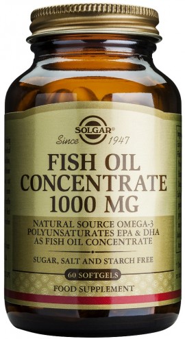 Solgar Fish Oil Concentrate 1000mg, 60 Κάψουλες