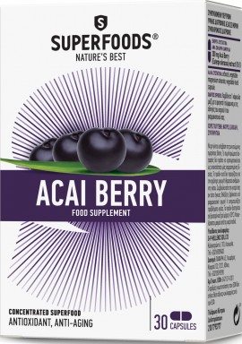 Superfoods Acai Berry, 30 Κάψουλες