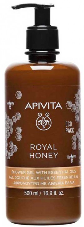 Apivita Royal Honey Shower Gel With Essential Oils, 500ml