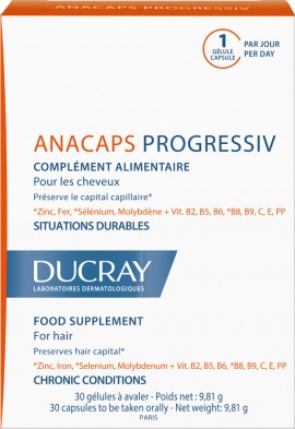 Ducray Anacaps Progressiv, 30 Κάψουλες