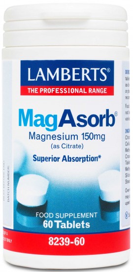 Lamberts MagAsorb 150mg, 60 Tαμπλέτες