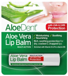 Optima AloeDent Aloe Vera Lip Balm, 4gr