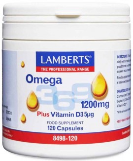 Lamberts Omega 3-6-9 1200mg, 120 Κάψουλες
