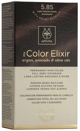 Apivita My Color Elixir 5.85 Καστανό Ανοιχτό Περλέ Μαόνι