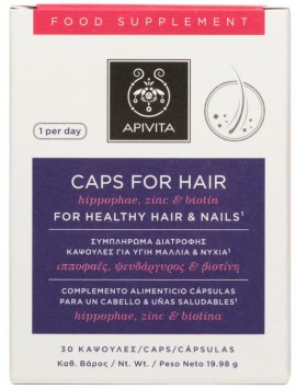 Apivita Holistic Hair Care Caps For Hair, 30 Κάψουλες