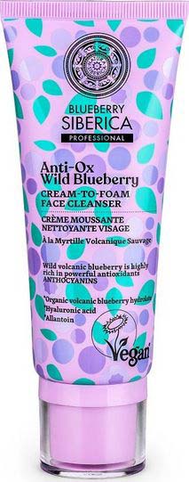 Natura Siberica Anti Ox Wild Blueberry Cream To Foam Face Cleanser, 100ml