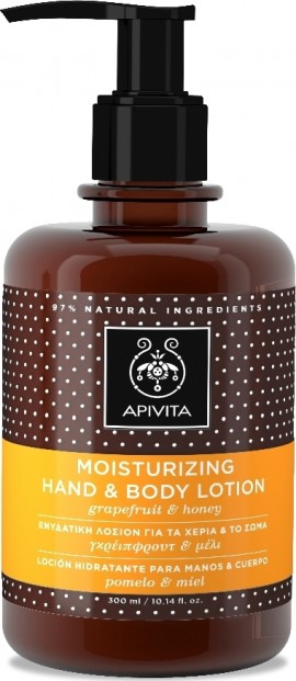 Apivita Moisturising Hand & Body Lotion, 300ml