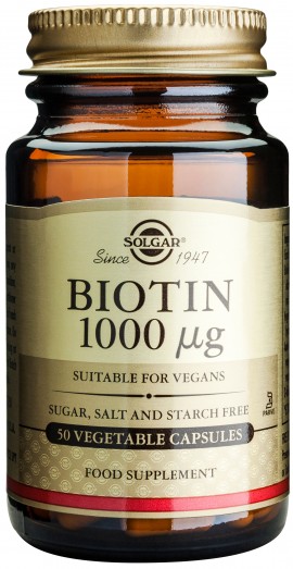 Solgar Biotin 1000mg, 50 Κάψουλες