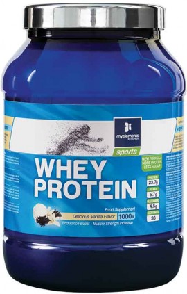 My Elements Whey Protein Γεύση Βανίλια, 1000gr Powder
