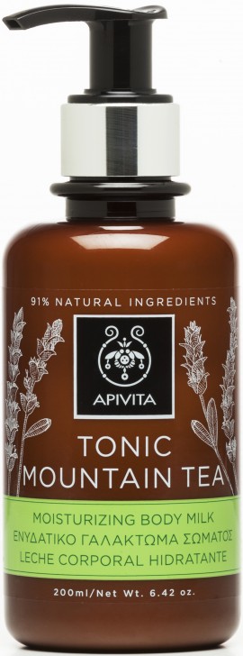 Apivita  Tonic Mountain Tea Moisturising Body Milk,200ml