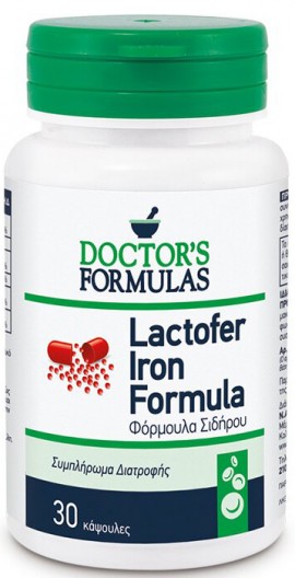 Doctors Formulas Lactofer Iron Formula, 30 Κάψουλες