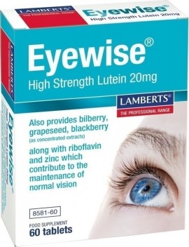 Lamberts Eyewise High Strength Lutein 20mg, 60 Ταμπλέτες