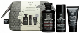 Apivita Promo Treats for Him, Κρέμα Κατά των Ρυτίδων, 50ml & Σαμπουάν, Αφρόλουτρο 250ml & Mini Μαύρο Gel Καθαρισμού 50ml