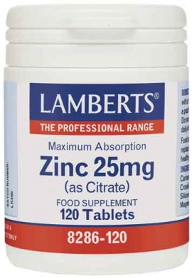 Lamberts Zinc 25mg, 120 Kάψουλες