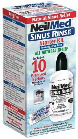 NeilMed Sinus Rinse Kit Για Ενήλικες, 1 Συσκεύη & 10 Φακελάκια