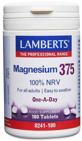 Lamberts Magnesium 375 100% NRV, 180 Ταμπλέτες