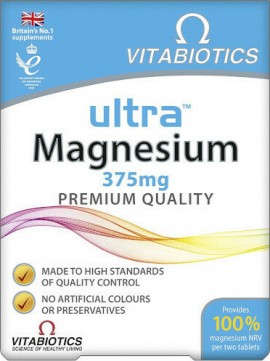 Vitabiotics Ultra Magnesium 375mg, 60 Ταμπλέτες