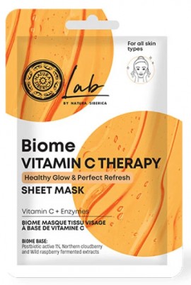 Natura Siberica Biome Vitamin C Therapy Sheet Mask, 1 Τεμάχιο