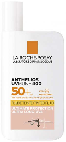 La Roche Posay Anthelios UVmune 400 Invisible Fluid  SPF50+ Mε Χρώμα, 50ml