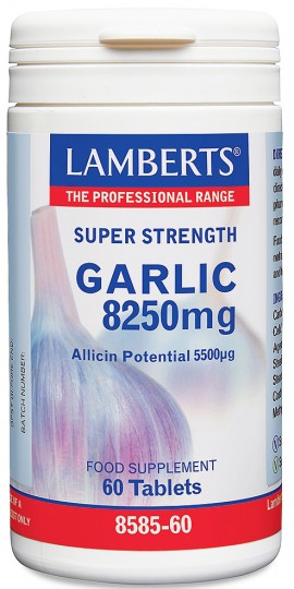 Lamberts Garlic 8250mg, 60 Ταμπλέτες