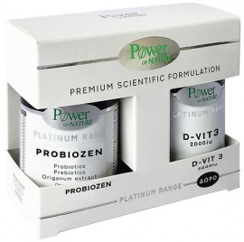 Power Health Platinum Probiozen 15 Tαμπλέτες & Δωρο Vit.D3 2000iu 20 Tαμπλέτες