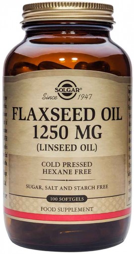 Solgar Flaxseed Oil 1250mg, 100 Κάψουλες