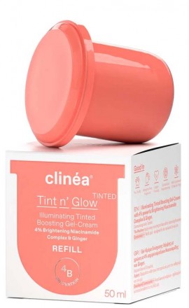 Clinéa Tint n Glow Face Cream Gel Tinted Refil, 50ml