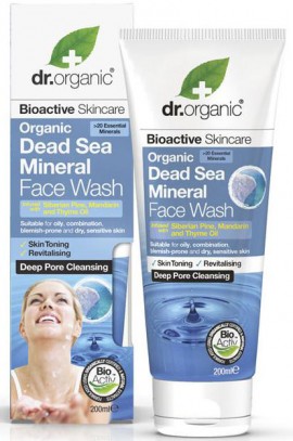 Dr. Organic Dead Sea Mineral Face Wash, 200ml