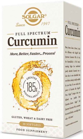 Solgar Full Spectrum Curcumin, 30 Κάψουλες