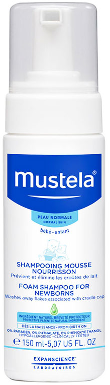 Mustela Foam Shampoo Newborn, 150ml