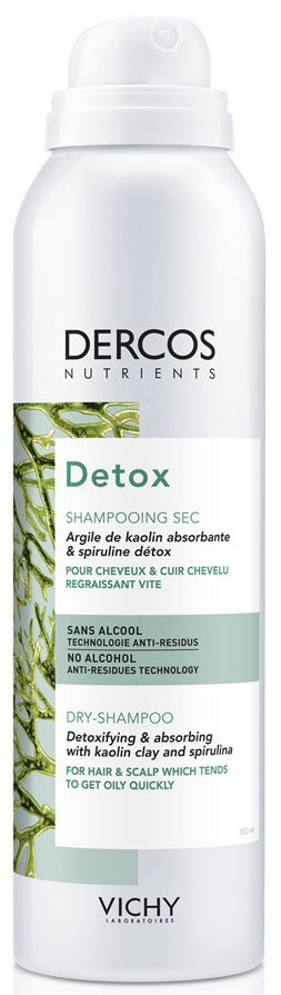 Vichy Dercos Nutrients Detox Dry Shampoo, 250ml