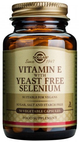 Solgar Vitamin E+ Selenium, 50 Κάψουλες