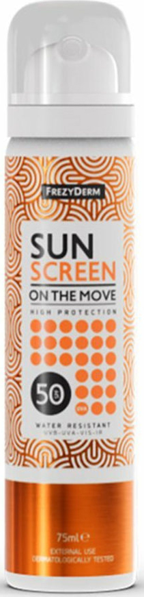 Frezyderm Sun Screen on the Move Mist SPF50, 75ml