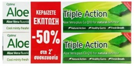 Optima Aloe Dent Triple Action, 2x100ml