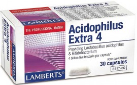 Lamberts Acidophilus Extra 4, 30 Κάψουλες