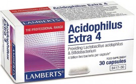 Lamberts Acidophilus Extra 4, 30 Κάψουλες