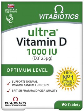 Vitabiotics Ultra D3 1.000mg, 96 Tαμπλέτες