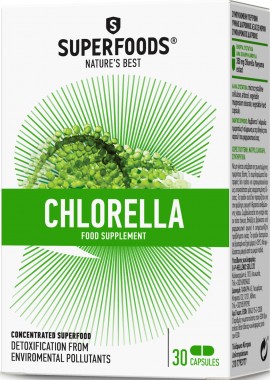 Superfoods Χλωρέλλα, 30 Κάψουλες