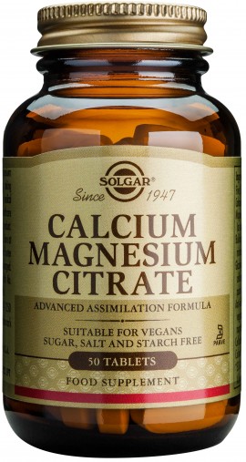 Solgar Calcium Magnesium Citrate, 50 Ταμπλέτες