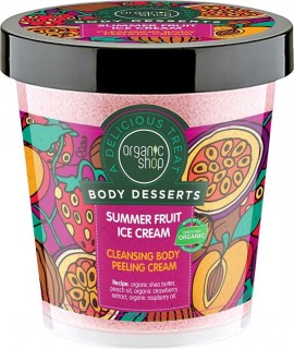 Natura Siberica/Organic Shop Body Desserts Summer Fruit Ice Cream Peeling, 450ml