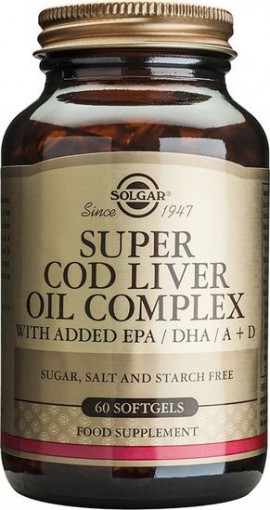 Solgar Super Cod Liver Oil Complex, 60 Κάψουλες