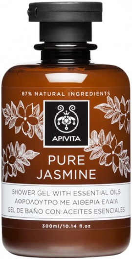 Apivita Pure Jasmine Shower Gel With Essential Oils,300ml