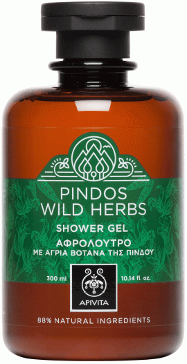 Apivita Pindos Wild Herbs Shower Gel, 300ml