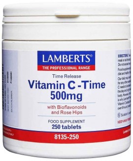 Lamberts Vitamin C Time Release 500mg, 250 Tαμπλέτες