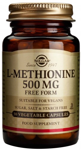 Solgar L- Methionine 500mg, 30 Κάψουλες