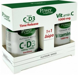 Power Health Vitamin C 1000mg + D3 1000mg 30 Tαμπλέτες & Vita.C 1000mg 20 Tαμπλέτες